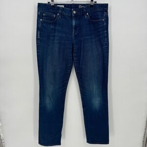 GAP Real Straight Dark Wash Denim Jeans High rise Women's Size 30 Regular